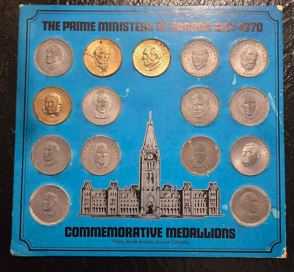 Vintage Canadian Prime Ministers Medallion Set (1867-1970) - photo 2