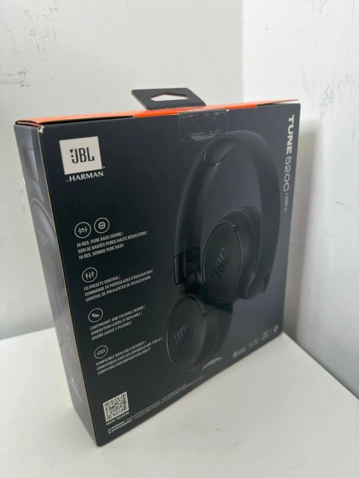 JBL Tune 520C Wired On-Ear Headphones - Black - photo 2