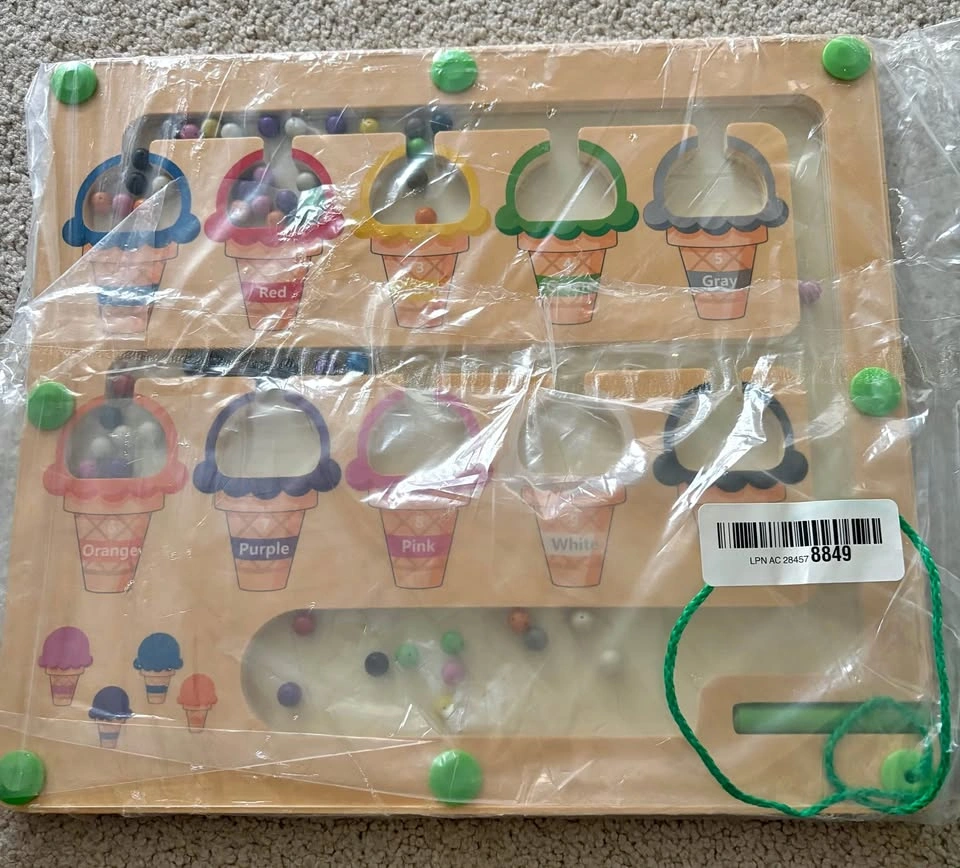 Magnetic Color & Number Maze Puzzle