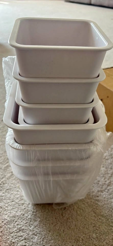 Adjustable Furniture Risers 8 Pack White