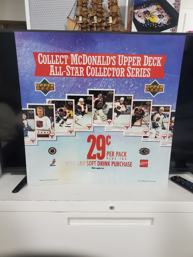1992 McDonald's Hockey Promotional Poster