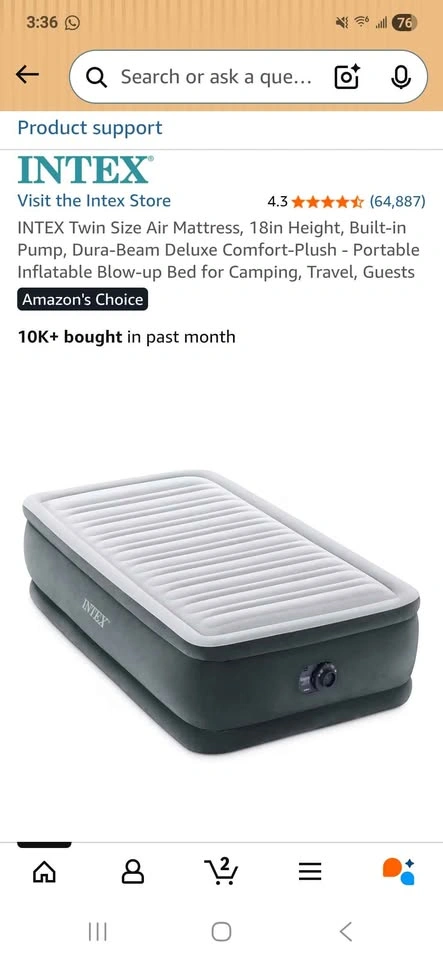Twin Size Air Mattress Bundle - photo 2