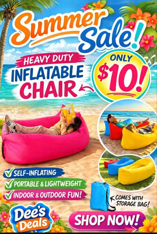 Inflatable Lounge Chair $10