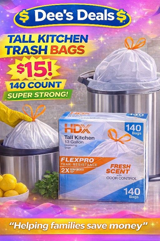 13 Gallon Trash Bags 140 Count Heavy Duty - photo 2