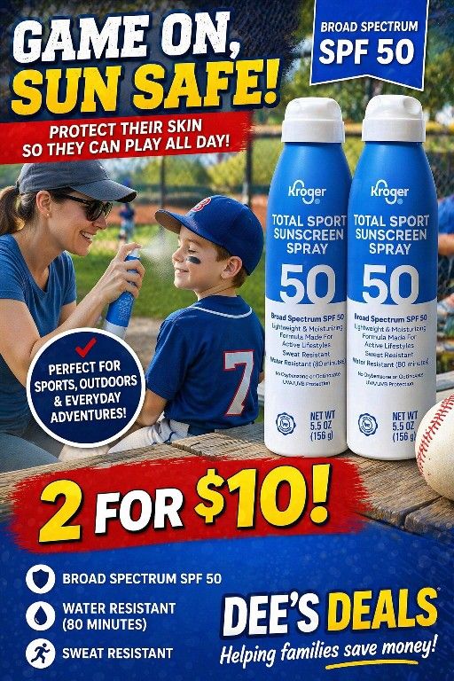 Sunscreen 2 For $10