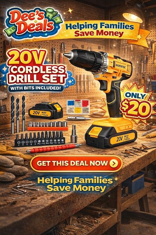20V Power Cordless Drill Set With Accessories - photo 3