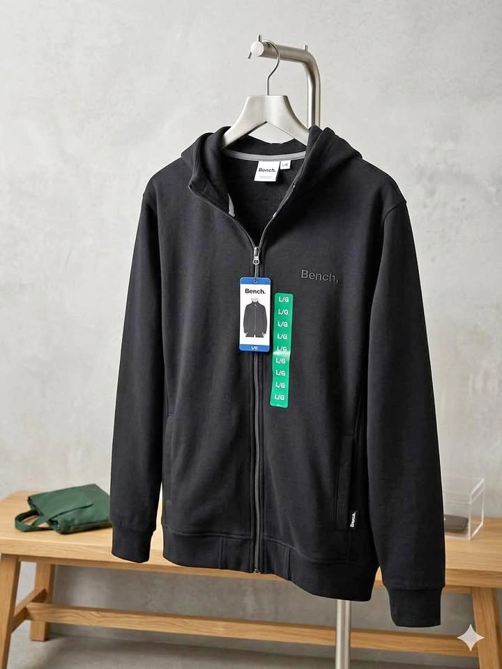 NWT Bench Men’s Full-Zip Hoodie - Black - Size Large