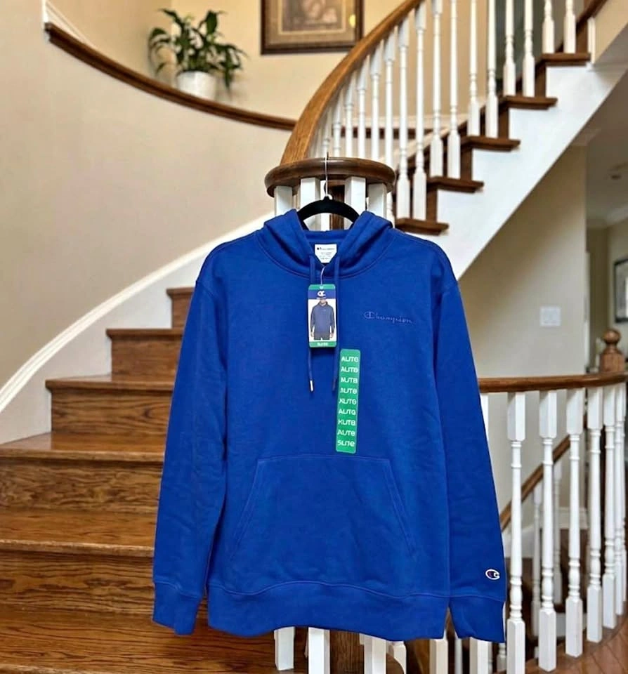 Champion Men’s Powerblend Hoodie - Royal Blue - Size XL
