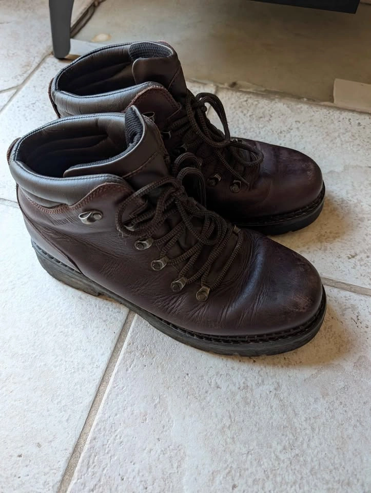 Brown Togo Men's High Top Leather Sneakers Size 11 - photo 2