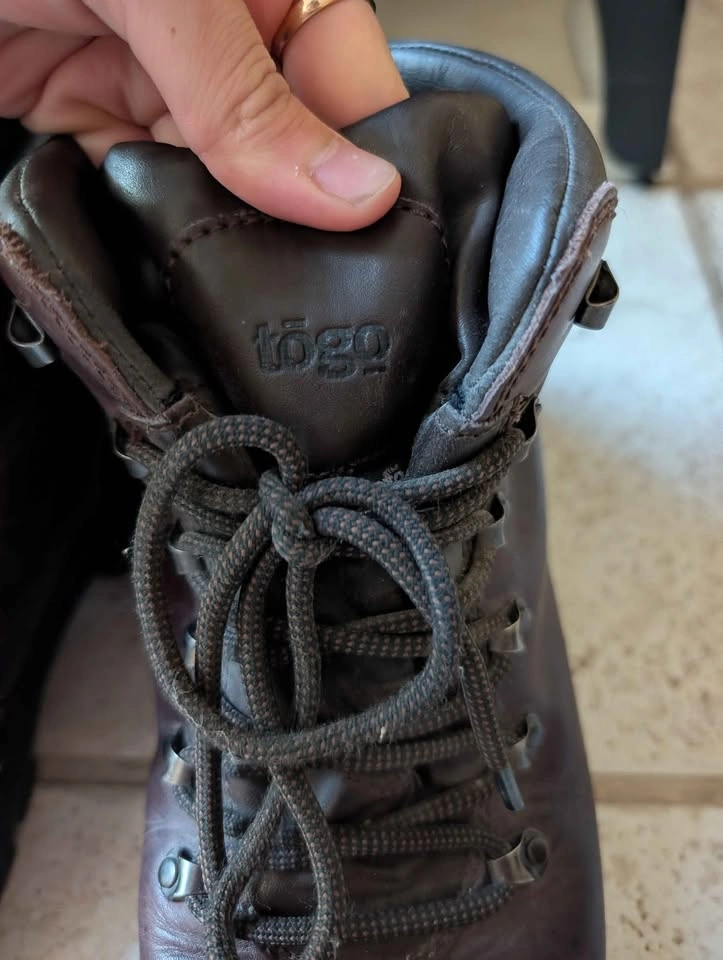 Brown Togo Men's High Top Leather Sneakers Size 11 - photo 4