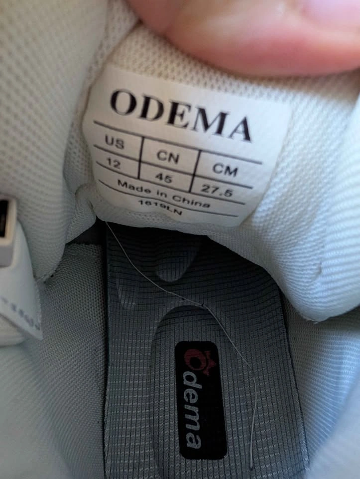 Odema Off-White High Top Sneakers Size 12 Mens - photo 3