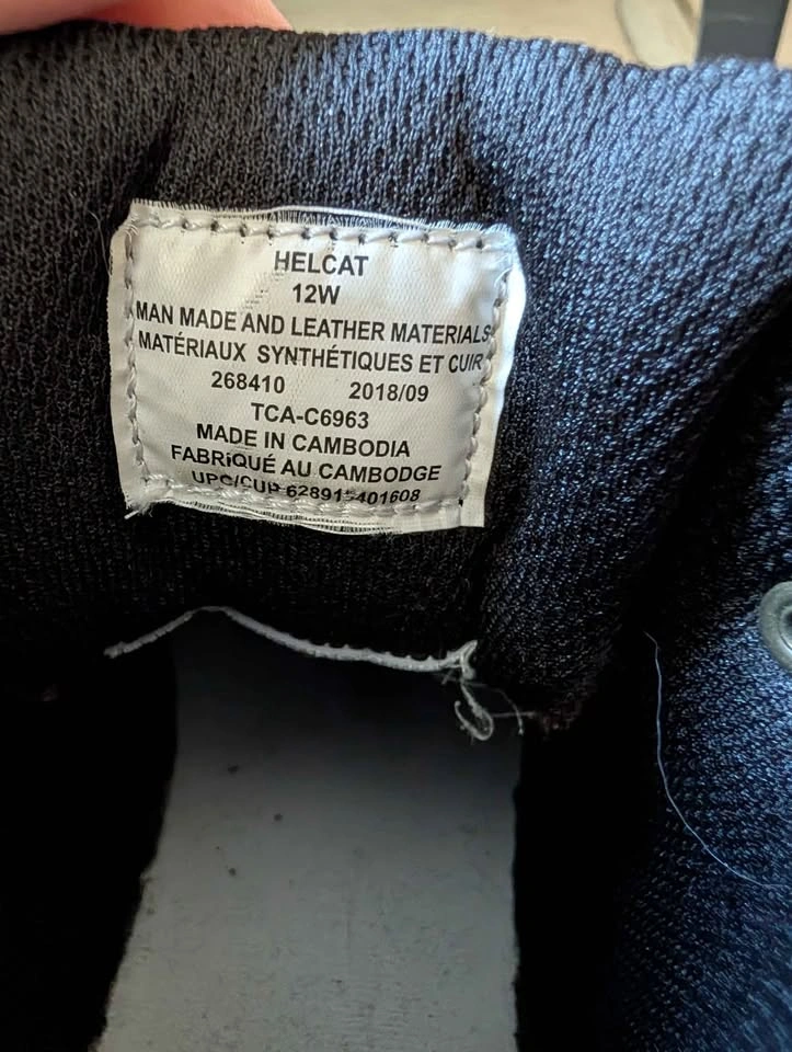 Steel toe Hellcat work boots size 12 men's - photo 3