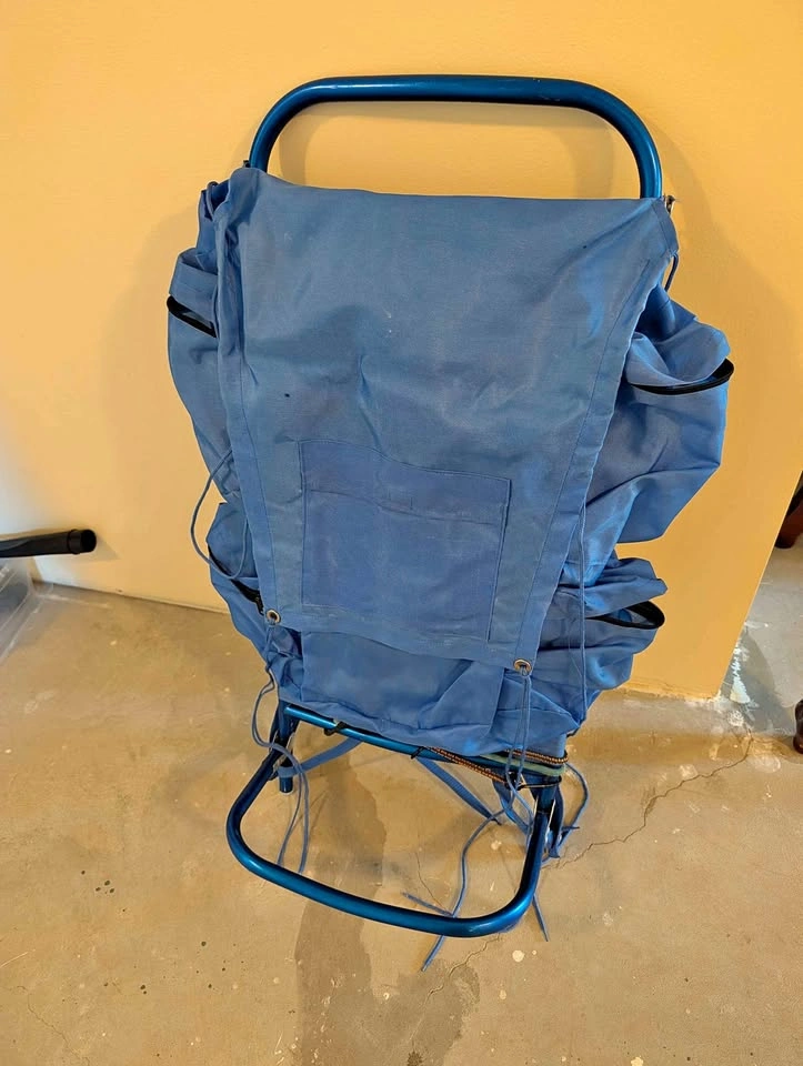 Metal framed Blue World Hiking Backpack