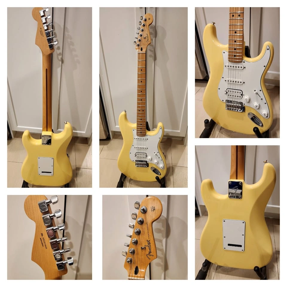 $850 Fender Player Stratocaster HSS Electric Guitar – Buttercrea