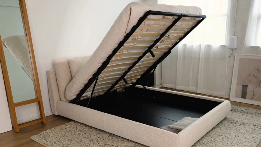 Sundays Cloud Queen Bed with Storage – Stone - photo 3