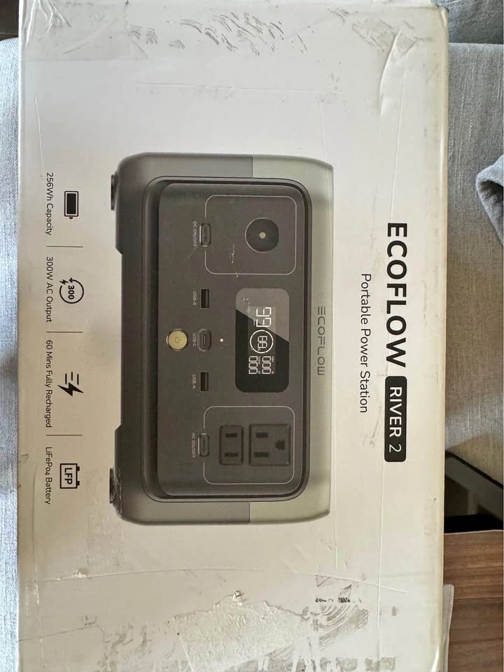 EcoFlow RIVER 2 - 0 Cycles - Fast Charging - LFP Battery