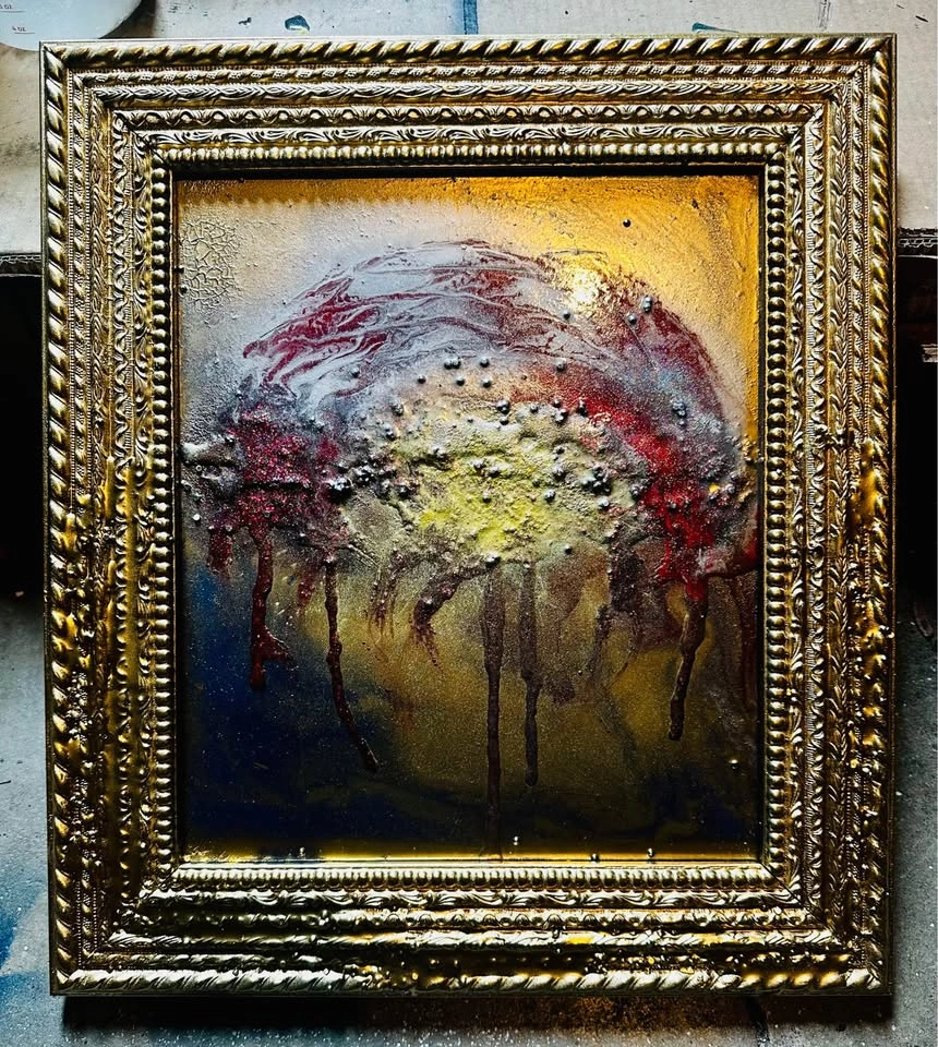 Abstract Framed Mixed Media Home Decor (Custom) - photo 2