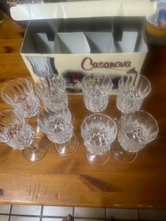 Royal Crystal Rock Opera Wine Goblets Set of 8 - photo 4
