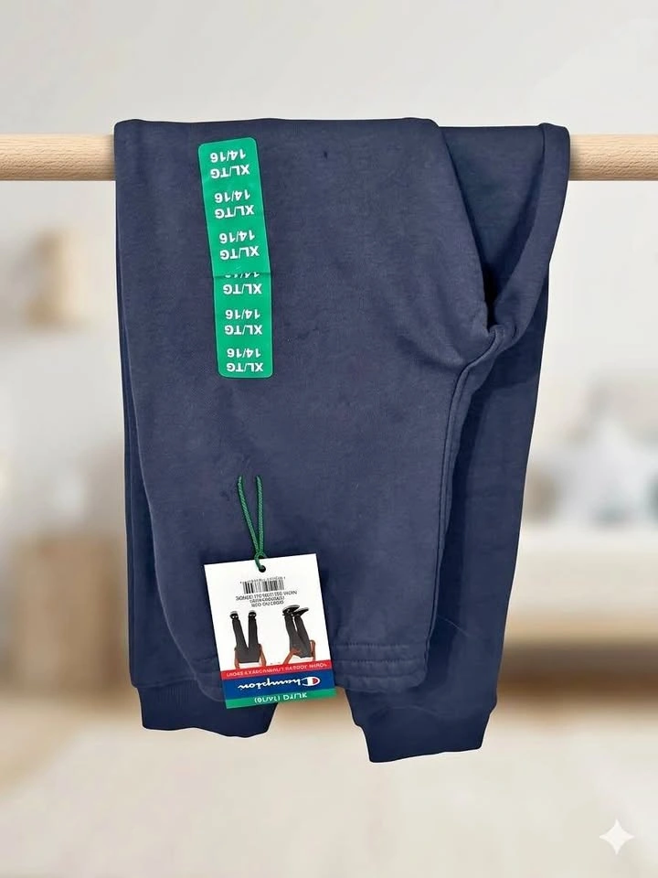 New Champion Youth Fleece Joggers | Navy | Size 14-16
