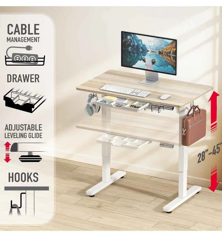 Brand New Electric Standing Desk - 40" Adjustable Sit-Stand (Map - photo 3