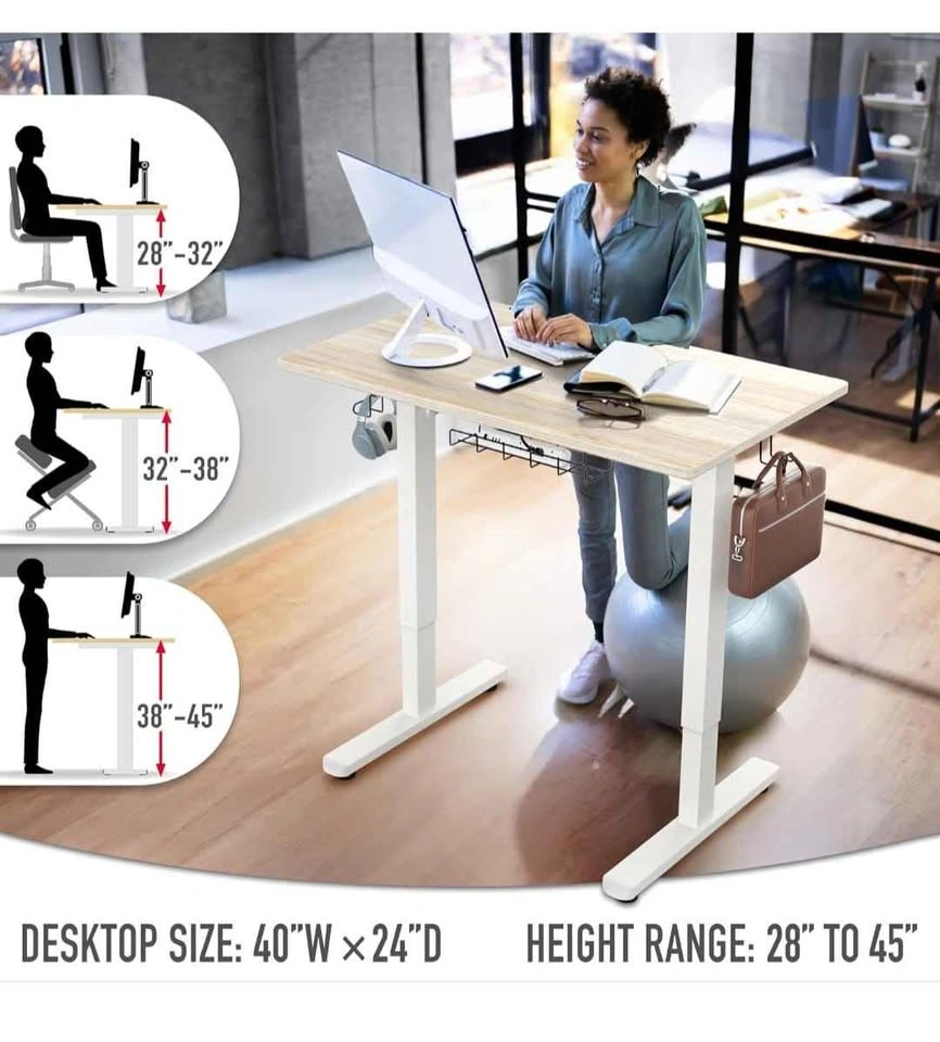 Brand New Electric Standing Desk - 40" Adjustable Sit-Stand (Map - photo 4