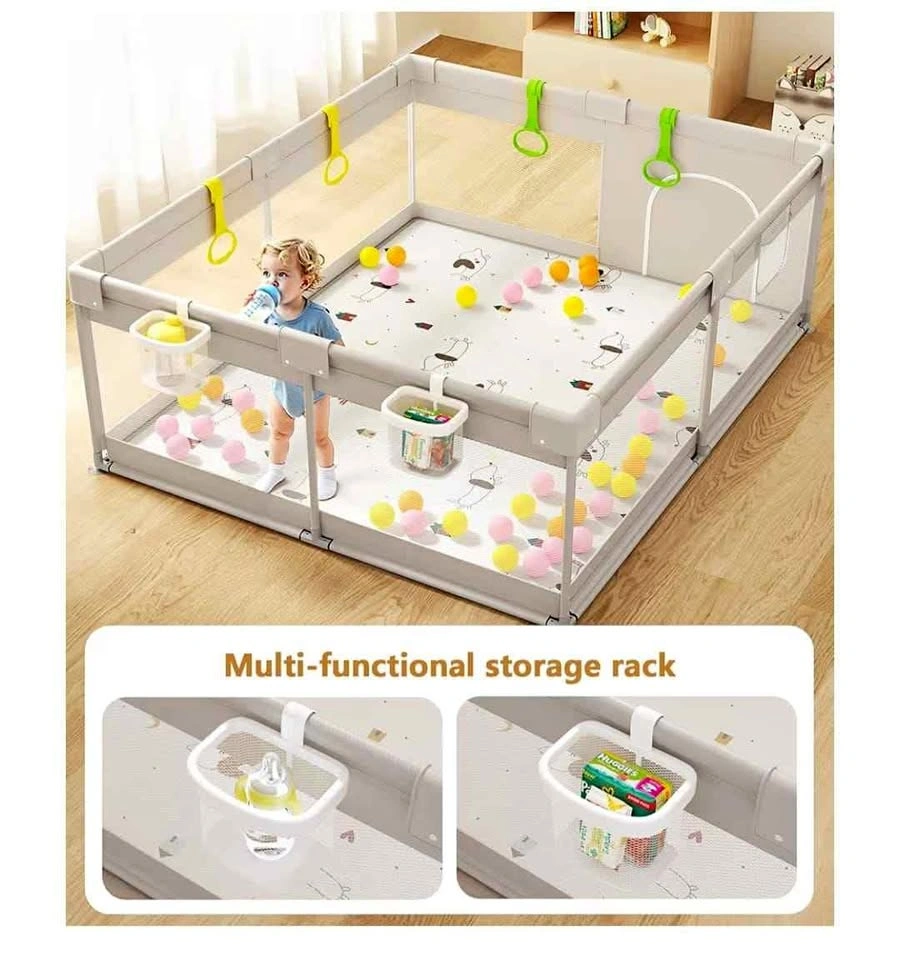 Large Safe Baby Playpen - 59x71inch Extra Large Play Pen with Ma