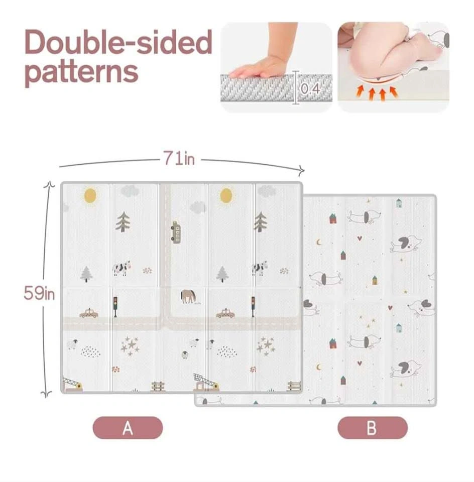 Large Safe Baby Playpen - 59x71inch Extra Large Play Pen with Ma - photo 5