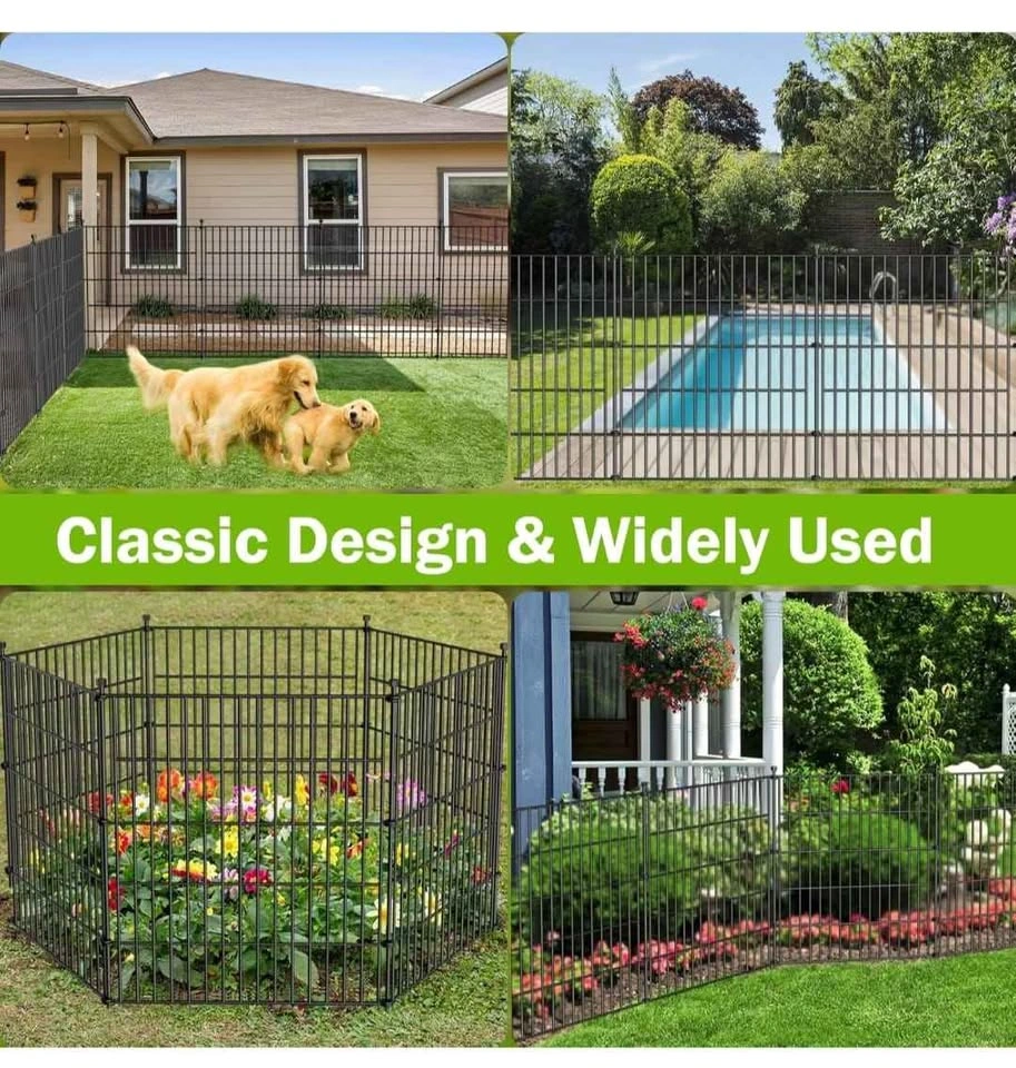 15 Panel Garden Fence w/ Gate - 32"H x 35.4ft - photo 2