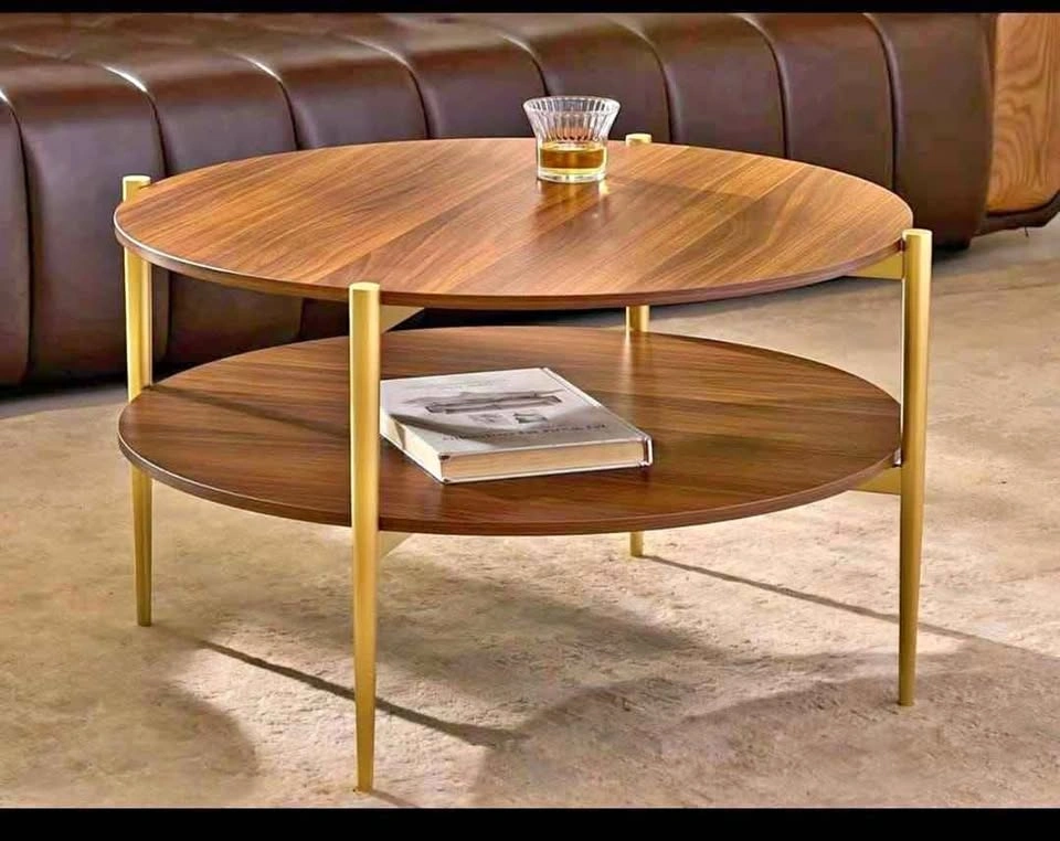 Brand New Round Glass Coffee Table - Mid-Century Modern
