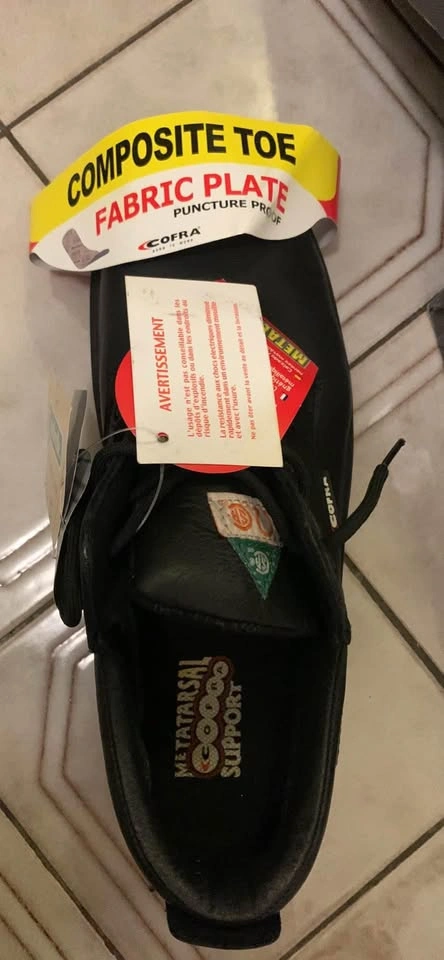 Cofra- Trenton Work Shoes - Steel Toe, Puncture Proof - Size 11W - photo 3