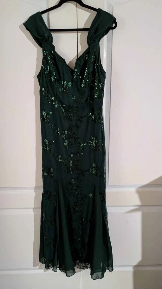 SHEIN Green Sequin Mermaid Maxi Dress - photo 2