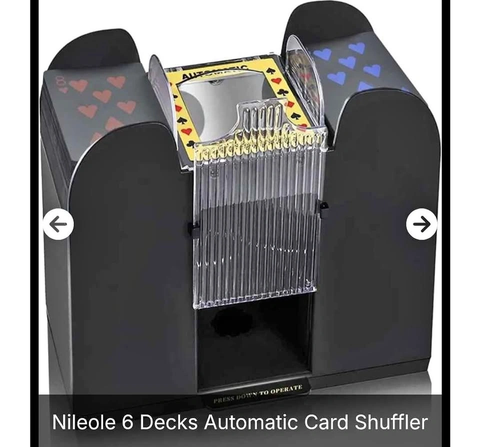 Nileole 6 Deck Automatic Card Shuffler - New