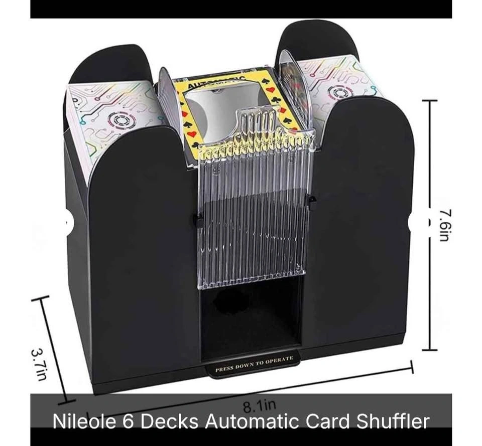 Nileole 6 Deck Automatic Card Shuffler - New - photo 2