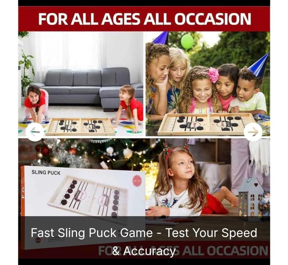 Fast Sling Puck Hockey Style Game - New - photo 3