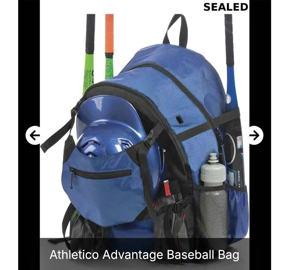 New Athletico Advantage Baseball Bag in Blue & Black
