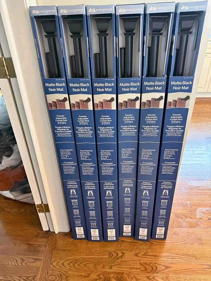 Brand New Curtain Rods (6)