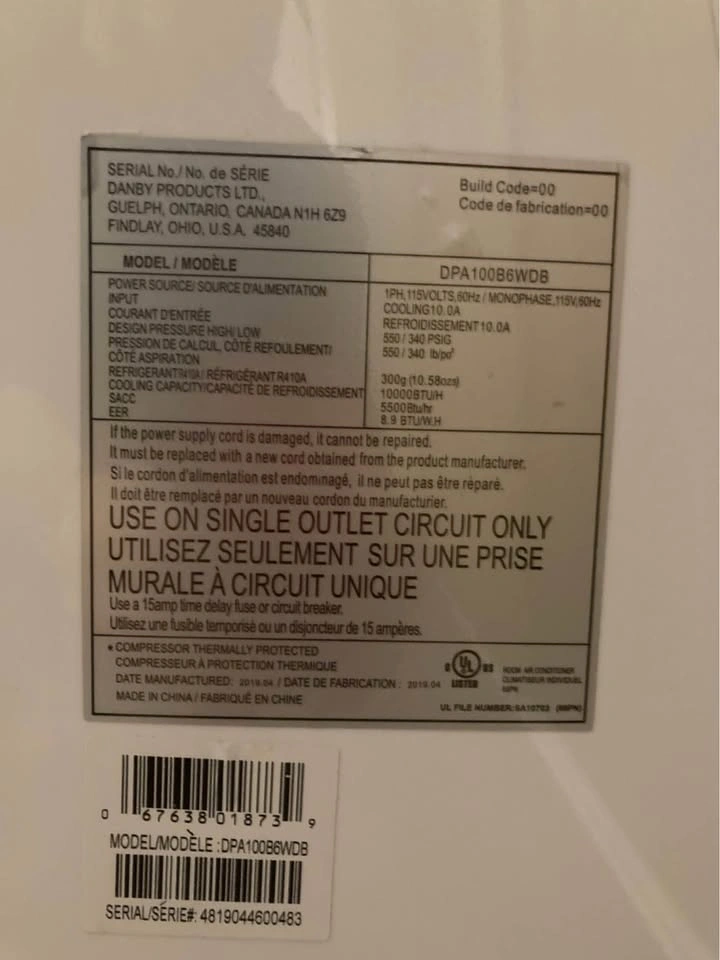 Danby Portable Air Conditioner & Humidifier - photo 2