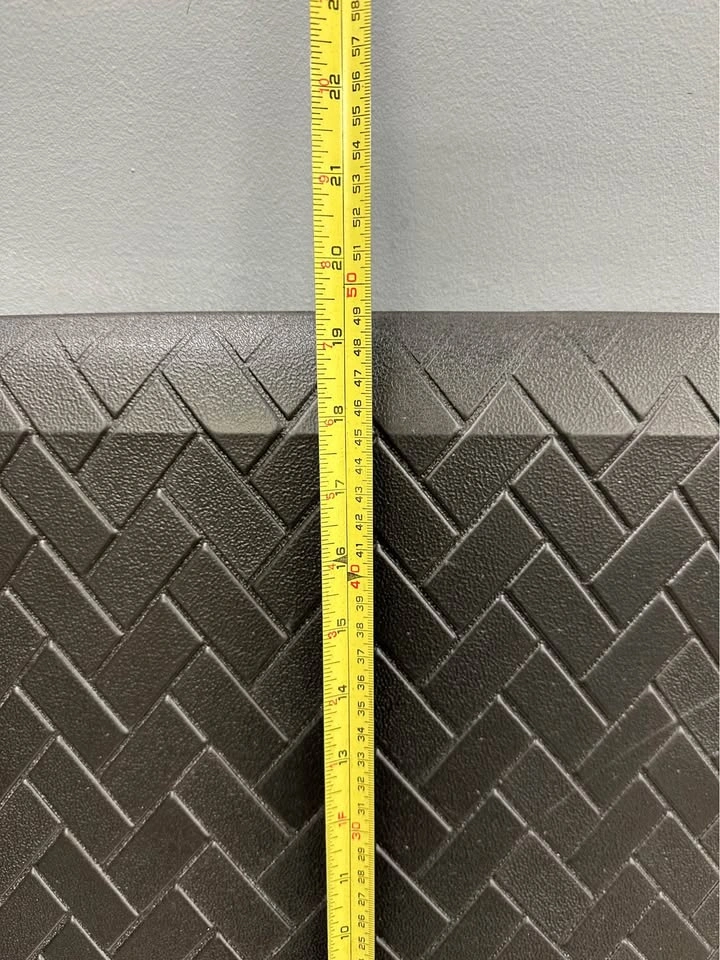 Black Herringbone Anti-Fatigue Mat - photo 3