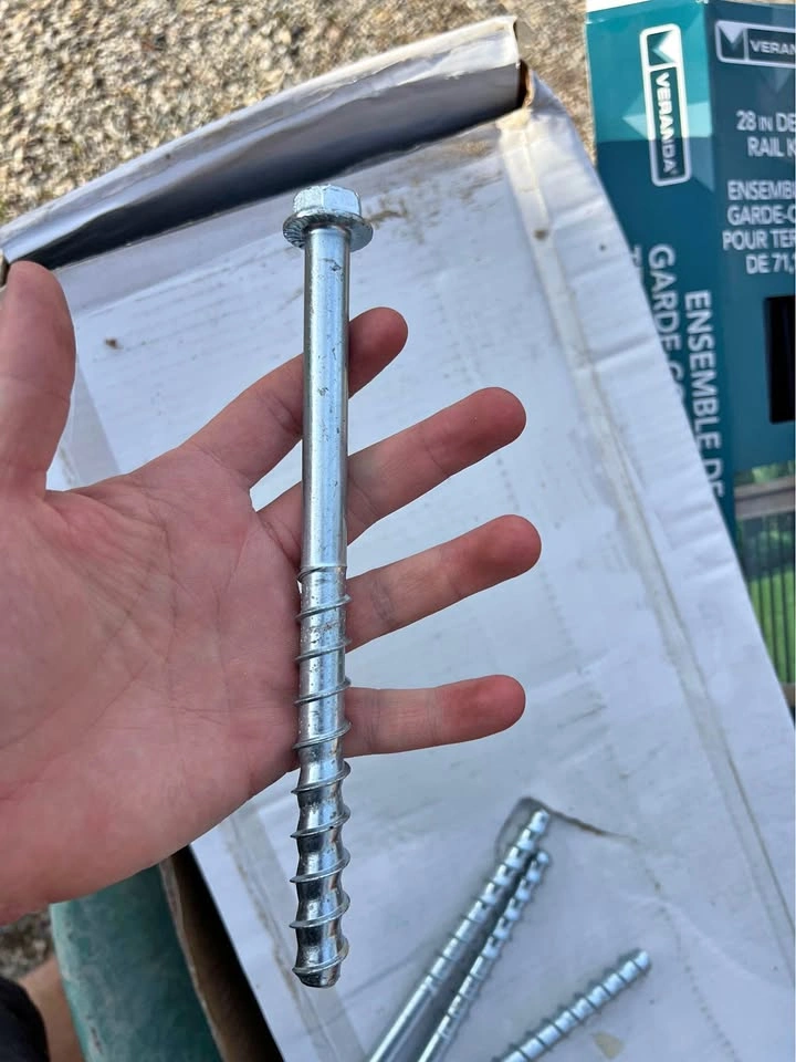 5x 1/2" x 8" Heavy Duty Lag Bolts (New)