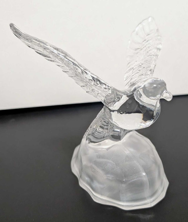 Vintage Cristal d'Arques Lead Crystal Dove Figurine - photo 2