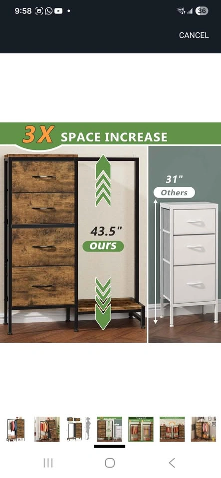 Dresser with Hanging Rack - photo 5
