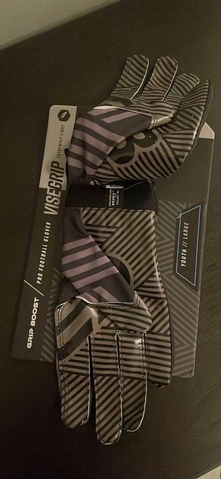 Grip Boost Football Gloves (Youth Large) - photo 4