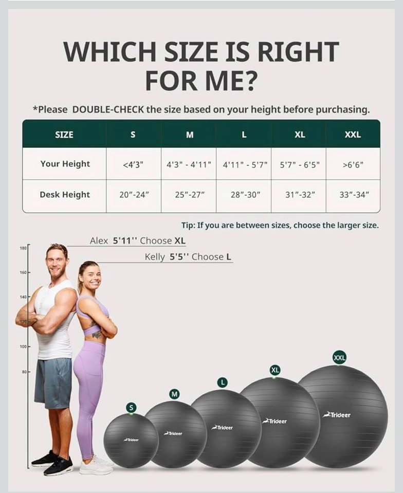 Trideer Exercise Ball - photo 3