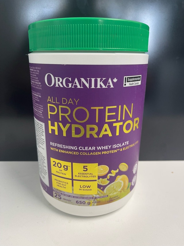 Organika Canadian-Made Protein Hydrator - Lemonade