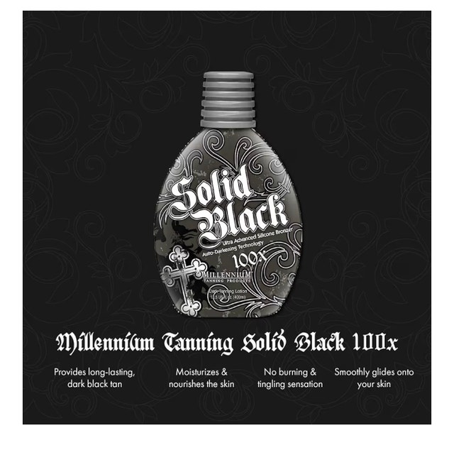 Millenium Tanning Solid Black 100x Bronzer Lotion - photo 4