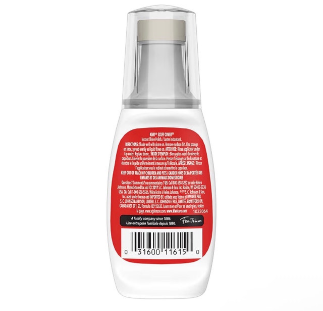 KIWI Scuff Cover, White, 2.4 oz (1 Bottle with Sponge Applica) - photo 3