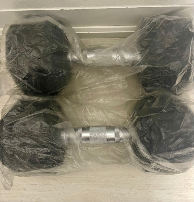 Rubber Hex Dumbbells 20lbs x 2 - photo 4
