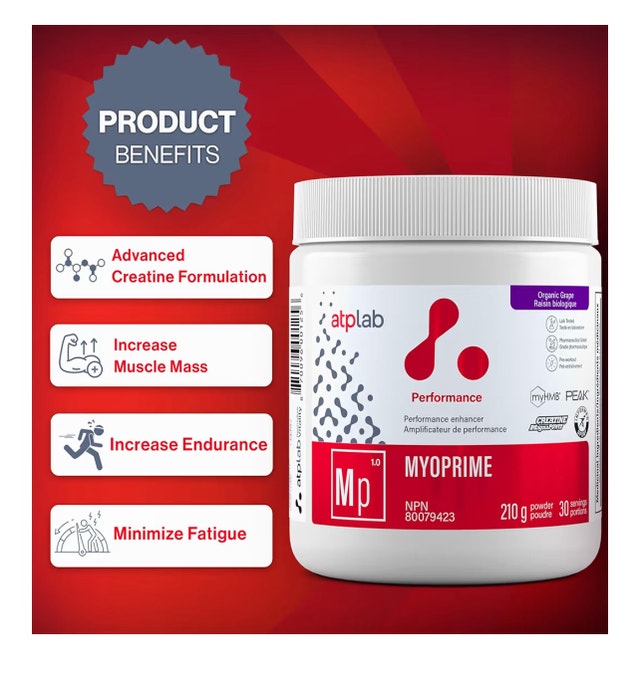 ATP LAB - Myoprime 210g (Organic Raspberry Flavour) 30-Serving - photo 4