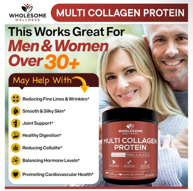 Wholesome Wellness Multi Collagen Protein Powder Hydrolyzed 16oz - photo 4