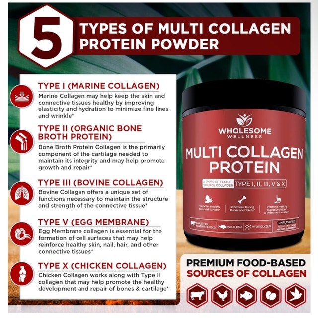 Wholesome Wellness Multi Collagen Protein Powder Hydrolyzed 16oz - photo 5